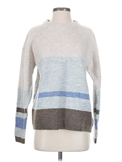 Pre-owned Flat White Pullover Sweater In Gray