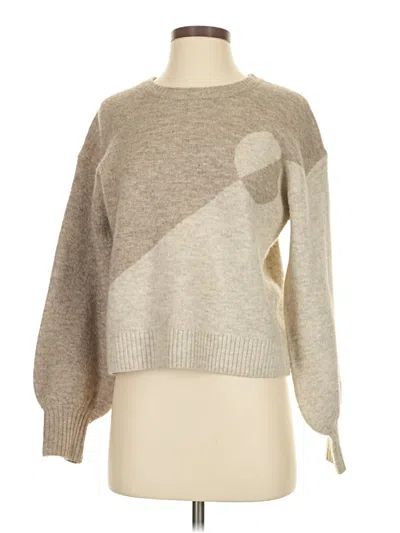 Pre-owned Flat White Pullover Sweater In Tan