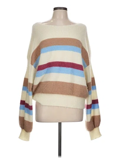 Pre-owned Flat White Pullover Sweater In White