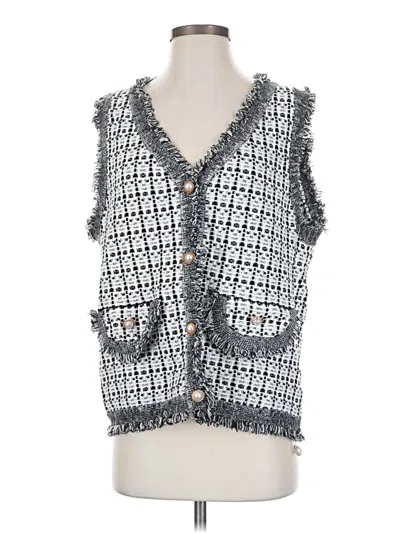 Pre-owned Flat White Sweater Vest In Gray