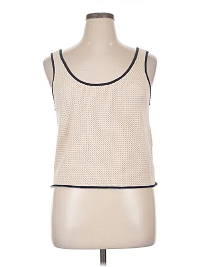 Pre-owned Flat White Sweater Vest In Ivory