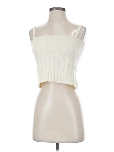 Pre-owned Flat White Sweater Vest In White