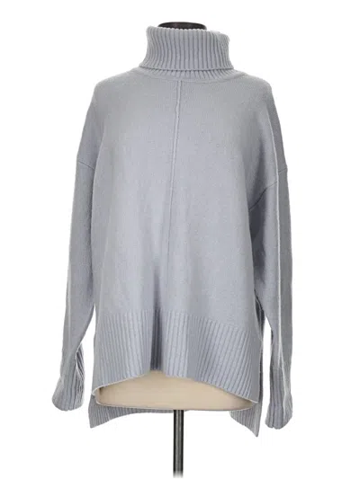 Pre-owned Flat White Turtleneck Sweater In Gray