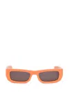 Flatlist Bricktop Solid Sunglasses In Orange In Orange