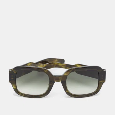 Pre-owned Flatlist Green Gradient 006 Fl 2c7 Tishkoff Rectangle Sunglasses