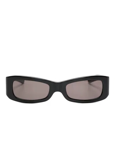 Flatlist Kareem Rectangle-frame Sunglasses In Black