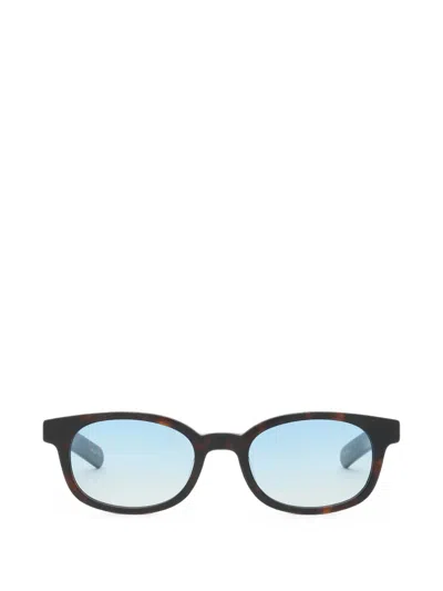 Flatlist Le Bucheron Round-frame Sunglasses In Brown