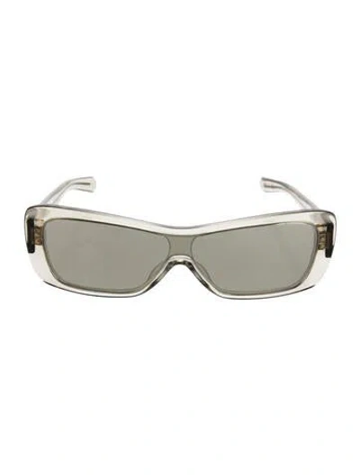 Pre-owned Flatlist Oversize Tinted Sunglasses In Clear