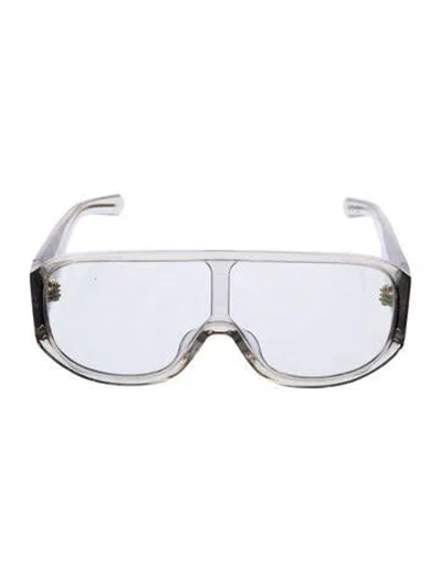 Pre-owned Flatlist Shield Tinted Sunglasses In Transparent
