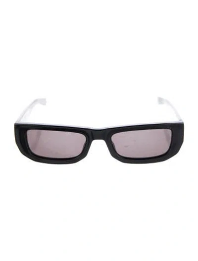 Pre-owned Flatlist Square Tinted Sunglasses In Black