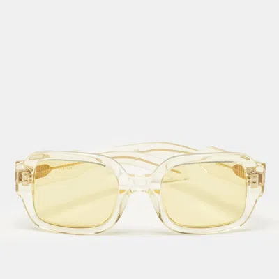 Flatlist Tishkoff Yellow Tishkoff Square Sunglasses In Gold