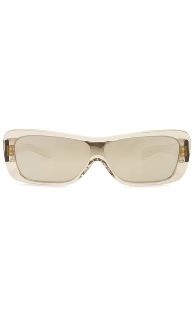 Flatlist X Veneda Carter Disco Sunglasses In Crystal Grey & Silver