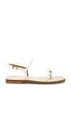 Flattered Alice Leather Sandals In 香子兰印花