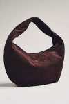 Flattered Alva Suede Hobo Bag In Brown