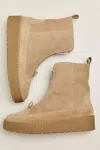 Flattered Amelia Short Platform Boots In Brown