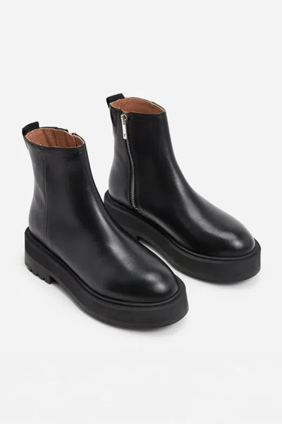 Flattered Assia Leather Boot In Black