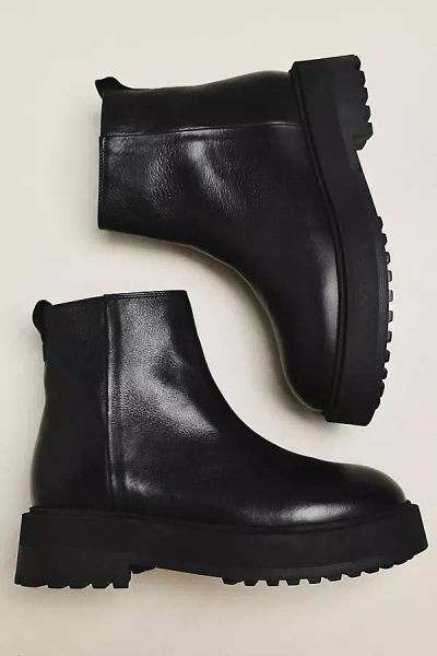 Flattered Assia Short Platform Boots In Black