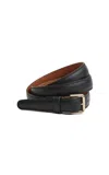 Flattered Barbara Leather Belt In Black