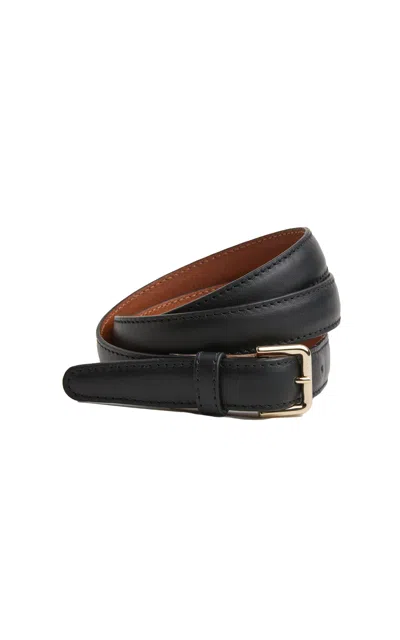 Flattered Barbara Leather Belt In Black