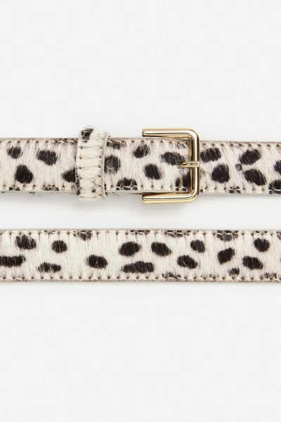 Flattered Barbara Pony Hair Leather Belt