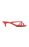 Flattered Eunisa Leather Sandals In Red