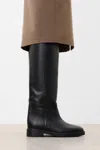 Flattered Florentine Tall Leather Boot In Black