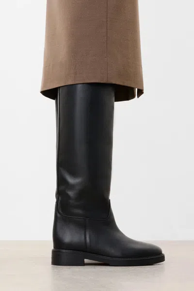 Flattered Florentine Tall Leather Boot In Black