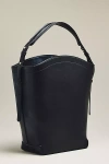 Flattered Joyce Leather Bucket Bag In Black