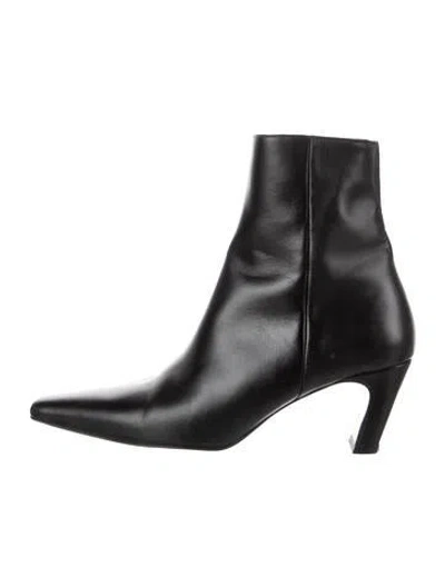 Pre-owned Flattered Leather Boots In Black