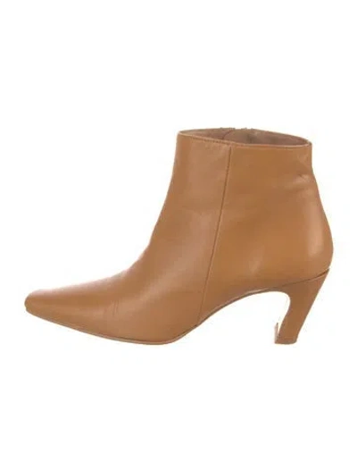 Pre-owned Flattered Leather Boots In Neutral