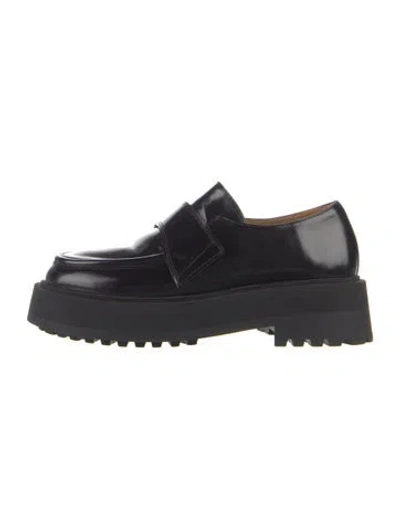 Pre-owned Flattered Leather Loafers In Blue