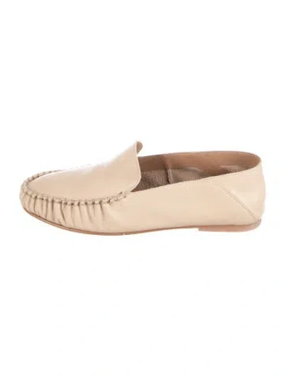 Pre-owned Flattered Leather Loafers In Brown