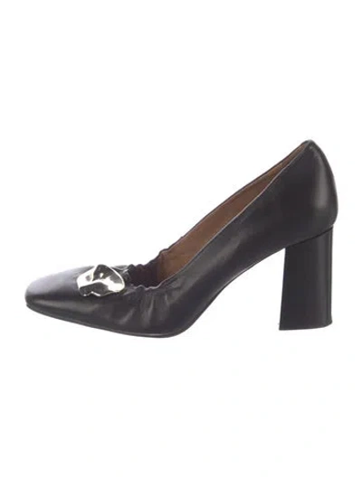 Pre-owned Flattered Leather Pumps In Blue