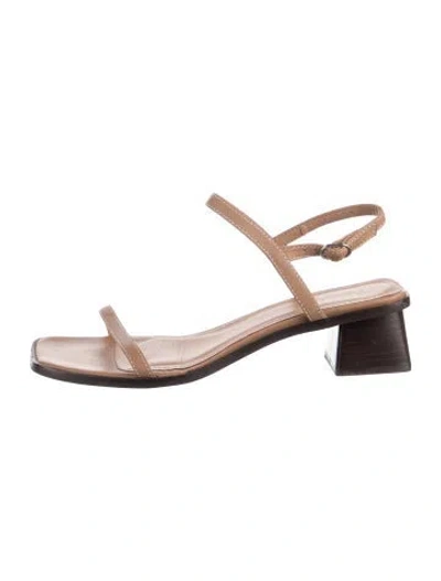 Pre-owned Flattered Leather Sandals In Multi