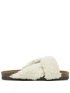 Flattered Lou Teddy Flat Sandals In Neutral