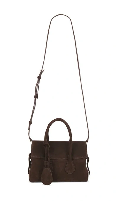 Flattered Lydia Mini Bag In Chocolate Suede