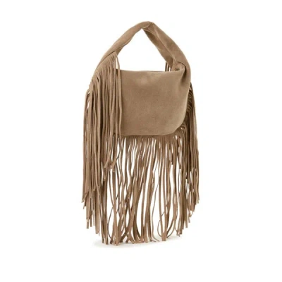 Flattered Mini Sac Agnes En Curir Suédé In Brown