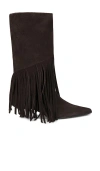 Flattered Nick Fringe Boots In Brown