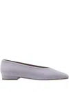Flattered Pointed-toe Suede Flat Pumps In Purple