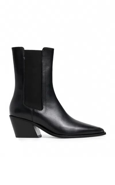 Flattered Sandra Leather Chelsea Boots In Black