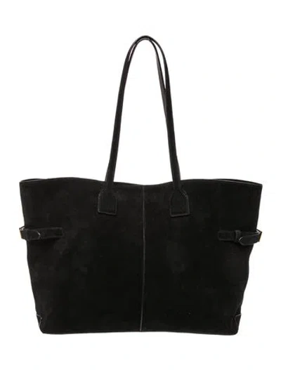 Pre-owned Flattered Suede Lesley In Black