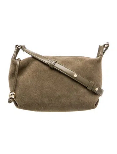 Pre-owned Flattered Suede Messenger Bag In Neutral