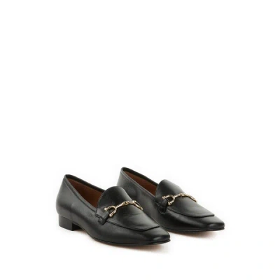 Flattered Valerie Leather Loafers In Black