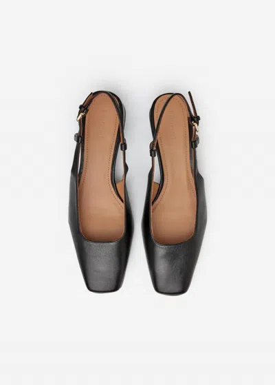 Flattered Women's Elin Sling Back Flats In Black