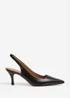 Flattered Women's Franchesca Leather Sandal In Black In Black