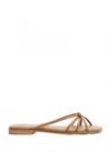 Flattered Women's Mimosa Leather Strappy Sandals In Cognac In Green