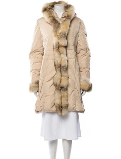 Pre-owned Flavio Castellani Down Coat In Neutral