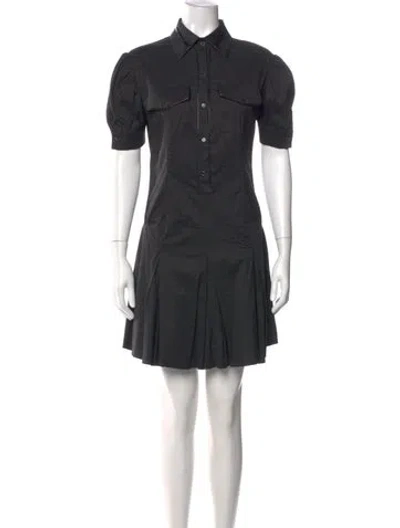 Pre-owned Flavio Castellani Mini Dress In Gray