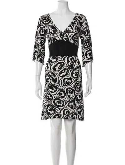 Pre-owned Flavio Castellani Printed Mini Dress In Multi