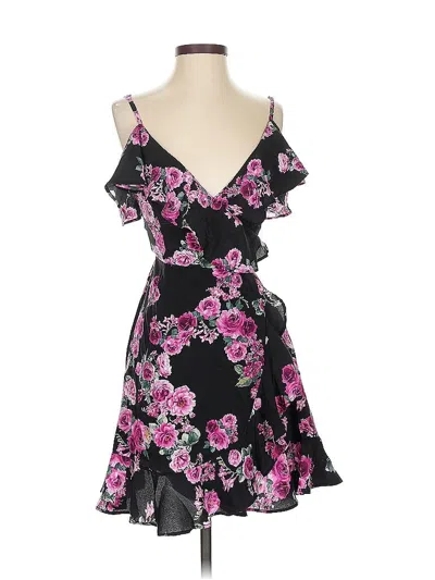Pre-owned Flavio Castellani Sleeveless Silk Top Black Sweetheart Neckline Tops